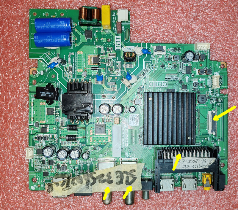 TPD.NT72563C.PB788 5NT63CA2 5NT725B2 Tri u jednom mrežna TV matična ploča Više različitih sučelja