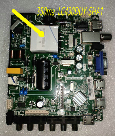 TP.MS3663.PB801 LCD mian ploča Napon pozadinskog osvjetljenja 75w 600ma 64--94v Testirano dobro, fizičke fotografije