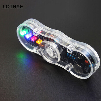 LOTHYE LED Luminous Speaker Atmosphere DIY Kit Fidget Spinner DIY Gyroscope Electronic Kit Gyro Fun Soldering Circuit board