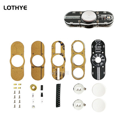 LOTHYE LED šviečiančių garsiakalbių atmosferos „pasidaryk pats“ rinkinys „Fidget Spinner“ „pasidaryk pats“ giroskopo elektroninis rinkinys „Gyro Fun“ litavimo plokštės rinkinys