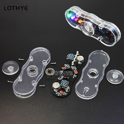 LOTHYE LED šviečiančių garsiakalbių atmosferos „pasidaryk pats“ rinkinys „Fidget Spinner“ „pasidaryk pats“ giroskopo elektroninis rinkinys „Gyro Fun“ litavimo plokštės rinkinys