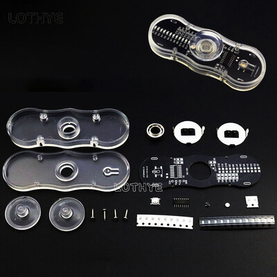 LOTHYE LED šviečiančių garsiakalbių atmosferos „pasidaryk pats“ rinkinys „Fidget Spinner“ „pasidaryk pats“ giroskopo elektroninis rinkinys „Gyro Fun“ litavimo plokštės rinkinys