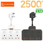 UK AC utikač Razvodnik za struju Zidni neovisni prekidač Multitap Mrežni filtar s USB C punjenjem Mrežni filtar Adapt