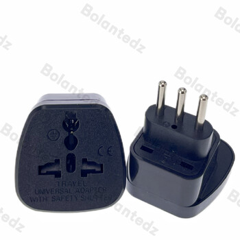 Ιταλικό βύσμα ταξιδιού Τύπου L Universal US UK AU EU to Italy Conveter with Safety Shutter Electrical Power Plug Adapter 10A