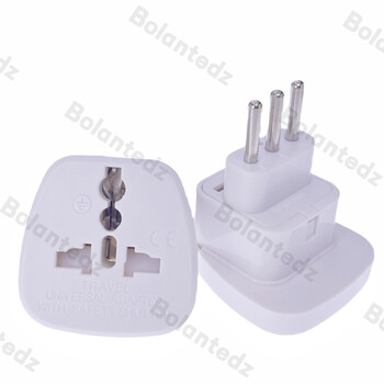 Ιταλικό βύσμα ταξιδιού Τύπου L Universal US UK AU EU to Italy Conveter with Safety Shutter Electrical Power Plug Adapter 10A