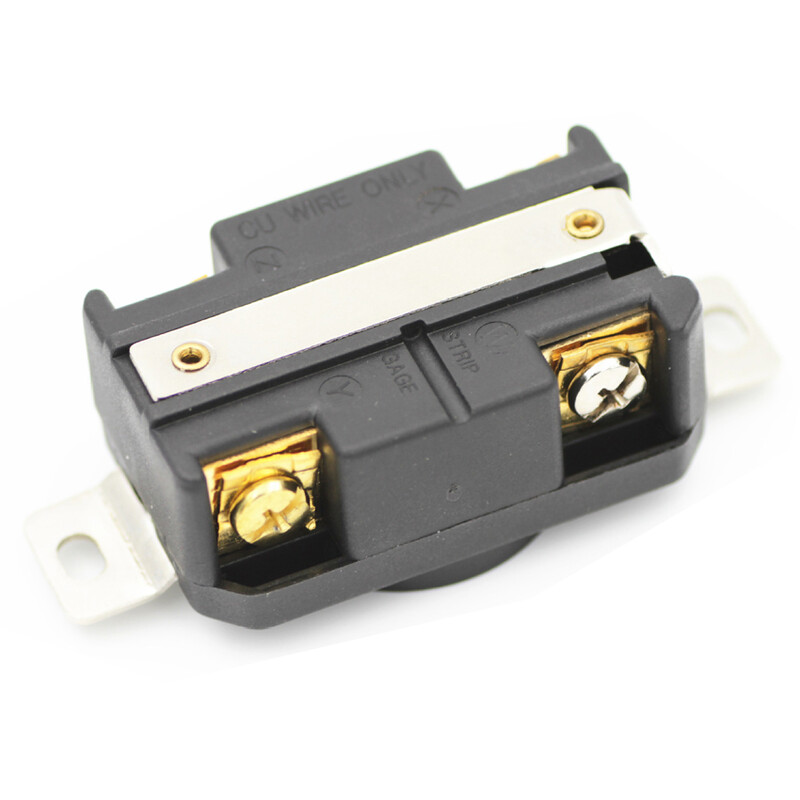 Crni 30A 125V 250V NEMA L14-30P L14-30R Industrijski okretni utikač s bravom 4-polni panel Utičnica Konektor Muška ženska utičnica