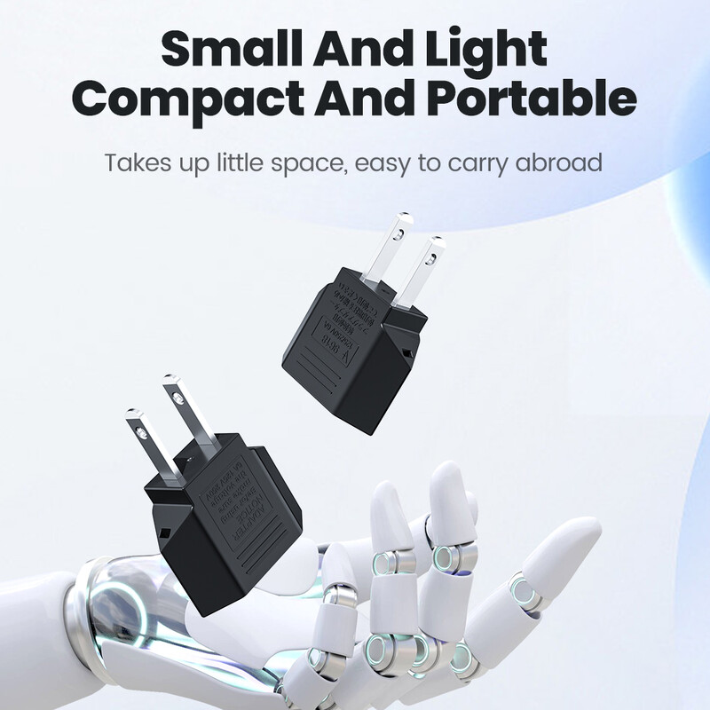 Конверторни щепсели Elough САЩ към ЕС Американски към ЕС Европейски захранващ адаптер Преобразувател за пътуване 4,0 mm Адаптер за щепсел от Америка към Европа