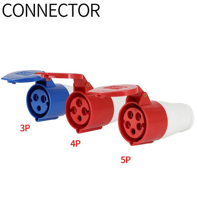 16A/32A Водоустойчив конектор за промишлен щепсел и контакт 3PIN 4PIN 5PIN IP44 водоустойчив контакт за електрическо свързване Стенен монтаж