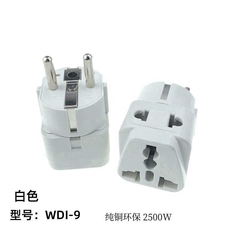 Немски стандартен захранващ адаптер Конвертор Гнездо за преобразуване Лндонезия Бали Корея Франция Холандия Русия