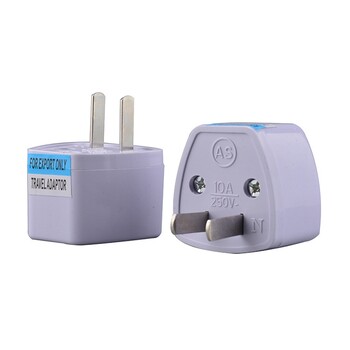 1PC Universal US UK AU To EU Plug USA to Euro Europe Travel Wall Charger Power Adapter Μετατροπέας 2 Στρογγυλή υποδοχή ακίδων