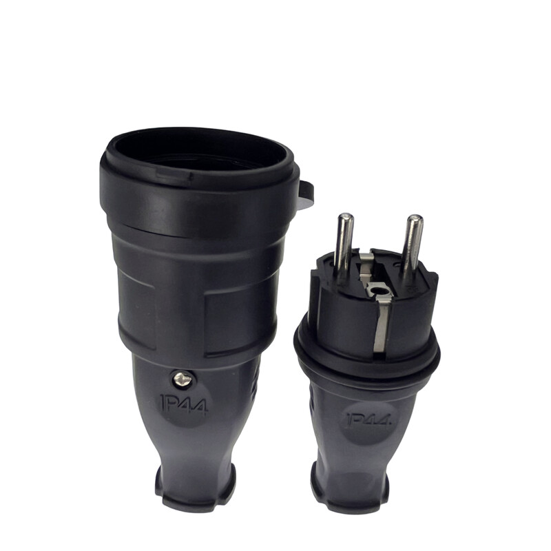 Франция Водоустойчив женски контакт 16A електрически мъжки щепсел Schuko 250V AC захранващ адаптер 4000W електрически контакт Индустриален