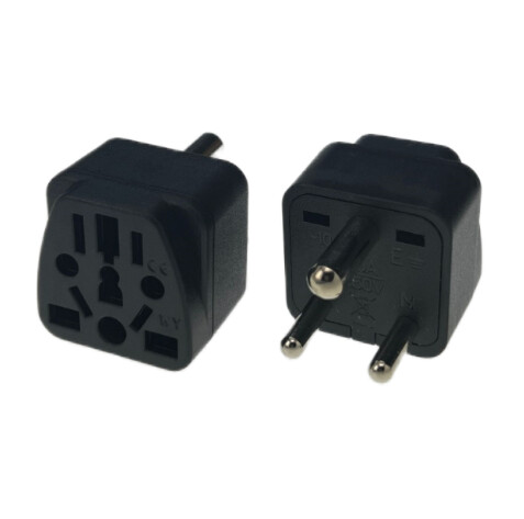 Малък южноафрикански щепсел Тип D адаптер Индия 3 пина Преобразуване на захранващ щепсел Адаптер Пътуване Преобразуване на Китай AUS такса