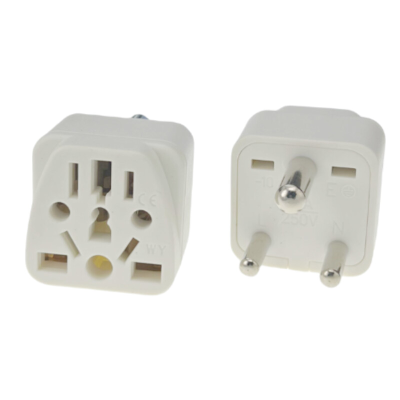 Малък южноафрикански щепсел Тип D адаптер Индия 3 пина Преобразуване на захранващ щепсел Адаптер Пътуване Преобразуване на Китай AUS такса