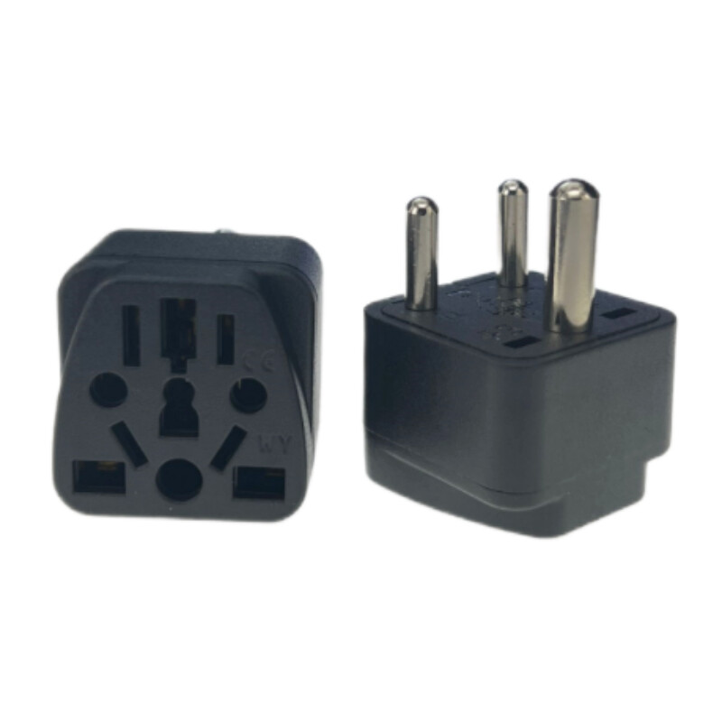 Малък южноафрикански щепсел Тип D адаптер Индия 3 пина Преобразуване на захранващ щепсел Адаптер Пътуване Преобразуване на Китай AUS такса