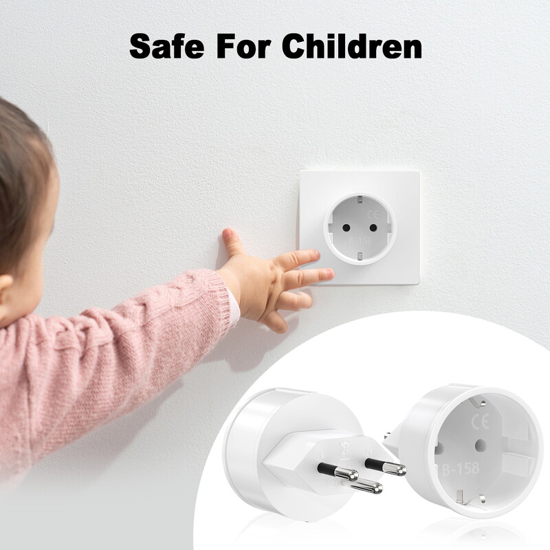 3 komada Njemačka EU-Švicarska utičnica Adapter Europska-Švicarska putni adapter Pretvarač napajanja 3-pinski 10A zidna utičnica za punjenje