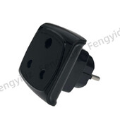 Големи щифтове от Южна Африка към ЕС от 4,8 mm Щепсел Преходник за пътуване Преобразувател 16A Южна Африка AC захранващ контакт Конектор