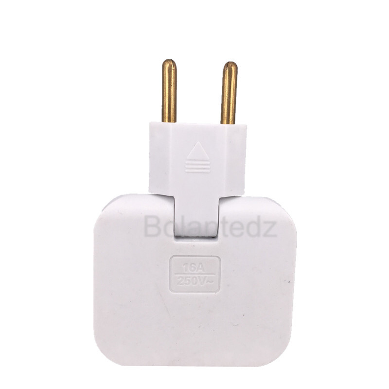 EU Plug 3 AC Outlet Power Strip Multiprise 1 Convert 3 Extension Electrical Socket 180° Rotating Fulfilment Socket AC Adapter