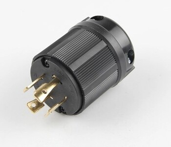 Black America 30A NEMA L15-30P L15-30R SAD Zaključani industrijski pretvarač struje Utikač Generator inline ožičenje Priključak