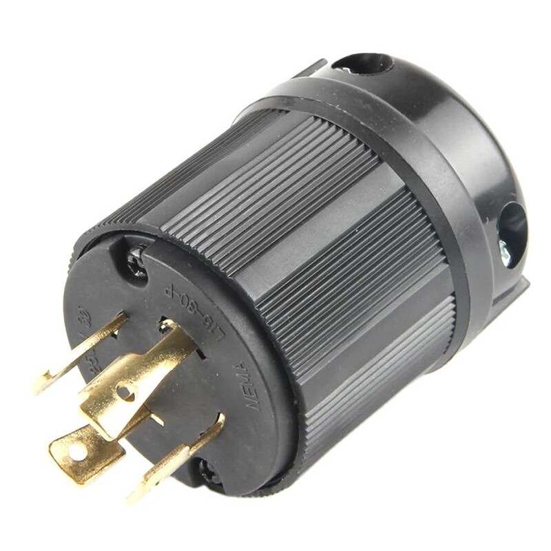 Black America 30A NEMA L15-30P L15-30R SAD Zaključani industrijski pretvarač struje Utikač Generator inline ožičenje Priključak