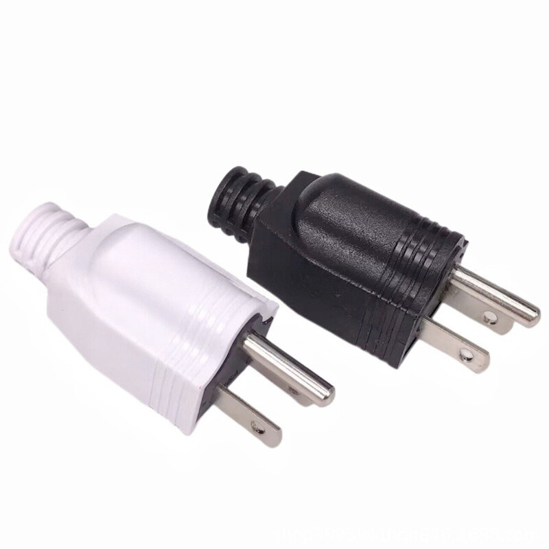 Amerikai levehető dugó amerikai 15A AC elektromos táp dugós csatlakozó adapter adapter adapter vezeték újrahuzalozható hosszabbító kábel csatlakozó