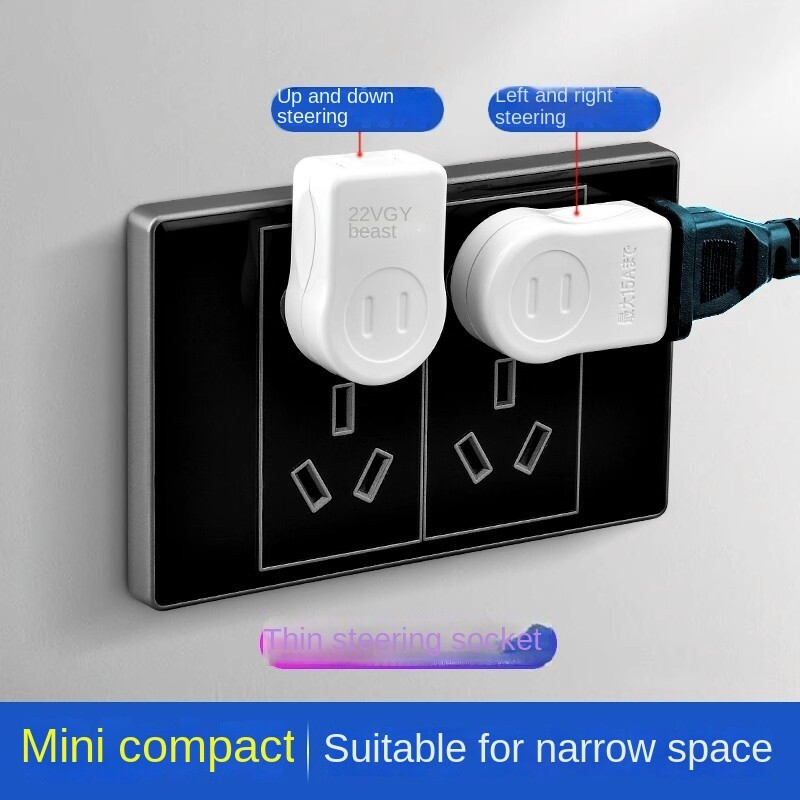 US 2PIN 360 kutno rotirajući adapter za strujnu utičnicu, sklopivi putni adapteri, strujni pretvarač, električna utičnica