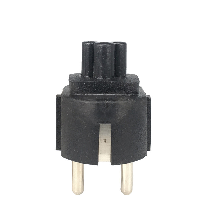 Adaptor pentru cablu de alimentare EU CEE7 PLUG EU la IEC320 C5 Mufă adaptor Clover Leaf pentru încărcător laptop, mufa Schuko la adaptor desktop
