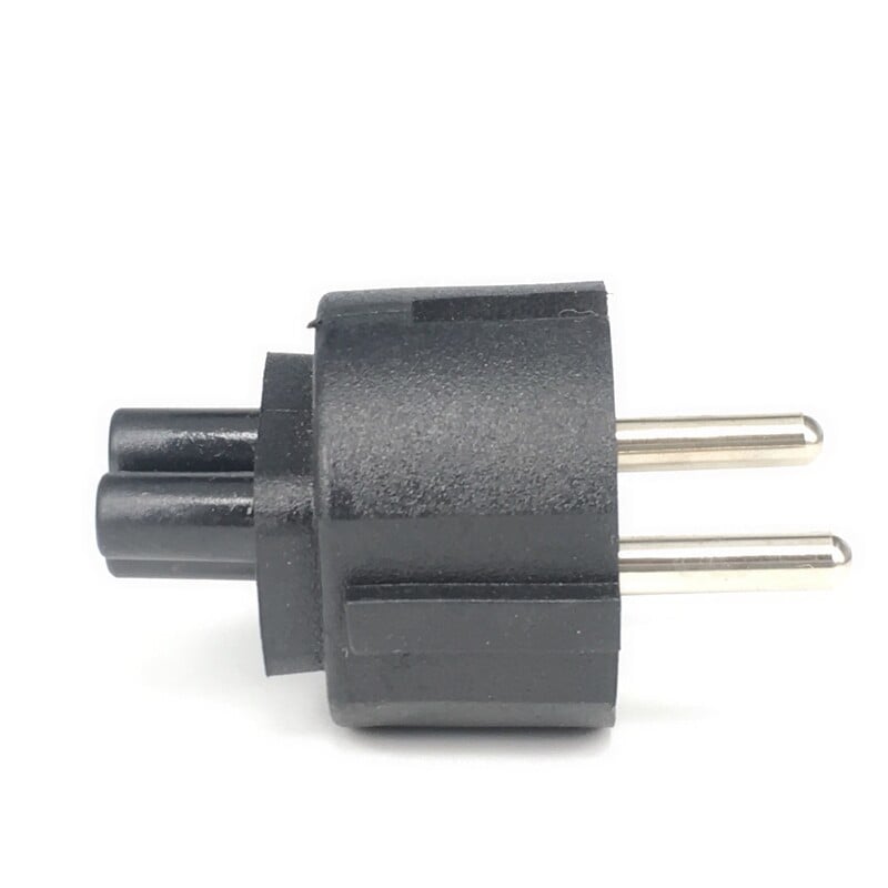 Adaptor pentru cablu de alimentare EU CEE7 PLUG EU la IEC320 C5 Mufă adaptor Clover Leaf pentru încărcător laptop, mufa Schuko la adaptor desktop