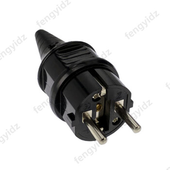 4 τεμ. EU Electrical αρσενικό Schuko Plug AC Μετασχηματιστής ρεύματος με κατσαβίδι, 250V Outdoor Plug IP44 Γαλλία/Γερμανία Ενσύρματη σύνδεση