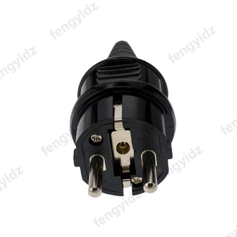 4 komada EU električni muški Schuko utikač AC adapter s odvijačem, 250 V vanjski utikač IP44 Francuska/Njemačka konektor Žični