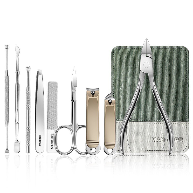 Комплект нокторезачка против пръски голяма нокторезачка жлеб за нокти ножица за нокти пила за нокти подстригване на вежди ножици маникюр Пълен комплект за маникюр