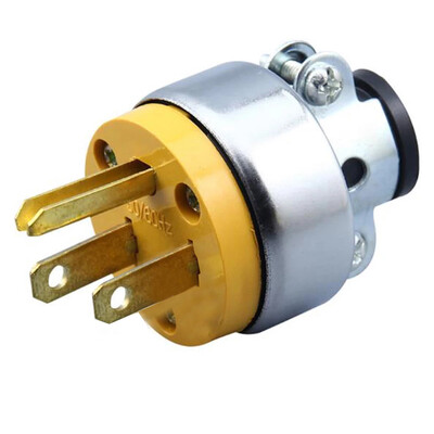 American 15A NEMA 5-15P 6-15P Industria SUA Mușcă de cabluri impermeabilă Conector Asamblare detașabilă Cablu de alimentare în linie Fișă 125V