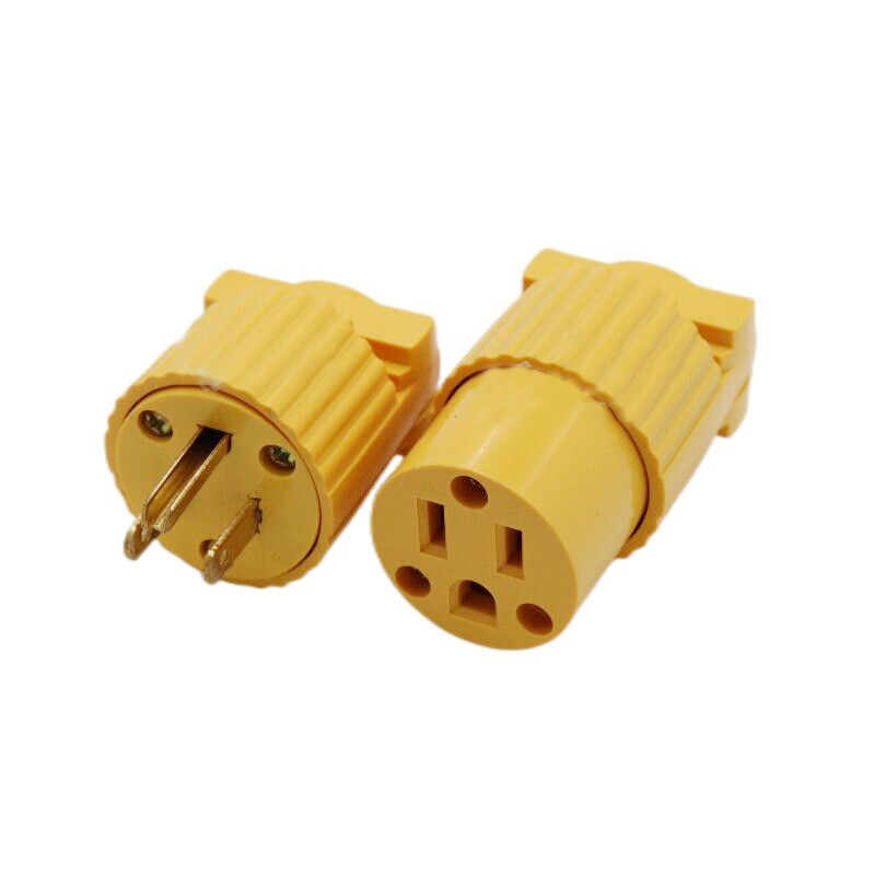 American 15A NEMA 5-15P 6-15P Industria SUA Mușcă de cabluri impermeabilă Conector Asamblare detașabilă Cablu de alimentare în linie Fișă 125V