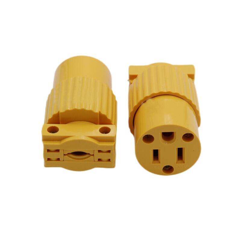 American 15A NEMA 5-15P 6-15P Industria SUA Mușcă de cabluri impermeabilă Conector Asamblare detașabilă Cablu de alimentare în linie Fișă 125V