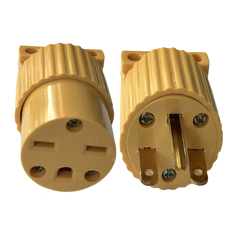 American 15A NEMA 5-15P 6-15P Industria SUA Mușcă de cabluri impermeabilă Conector Asamblare detașabilă Cablu de alimentare în linie Fișă 125V