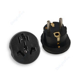 Адаптер за щепсел за ЕС Универсален UK AU US към EU KR Преобразувател на гнездо 16A 250V Испания Франция Русия Адаптер за пътуване Стенен контакт AC Outlet