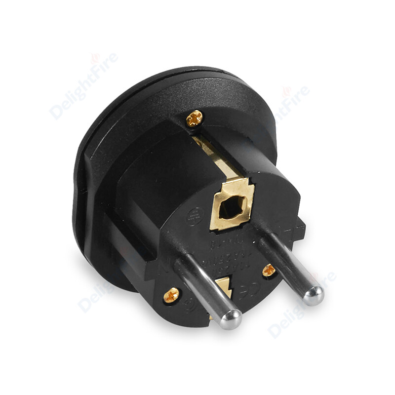 Адаптер за щепсел за ЕС Универсален UK AU US към EU KR Преобразувател на гнездо 16A 250V Испания Франция Русия Адаптер за пътуване Стенен контакт AC Outlet