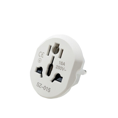 Koreja EU utikač adapter 16A 250V putni adapter pretvarač 2 okrugle utičnice visokokvalitetna univerzalna AU US UK CN u EU KR zidna utičnica