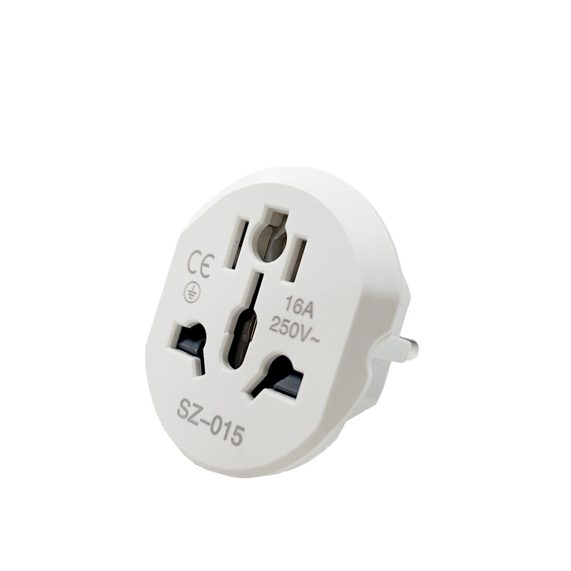 Koreja EU utikač adapter 16A 250V putni adapter pretvarač 2 okrugle utičnice visokokvalitetna univerzalna AU US UK CN u EU KR zidna utičnica