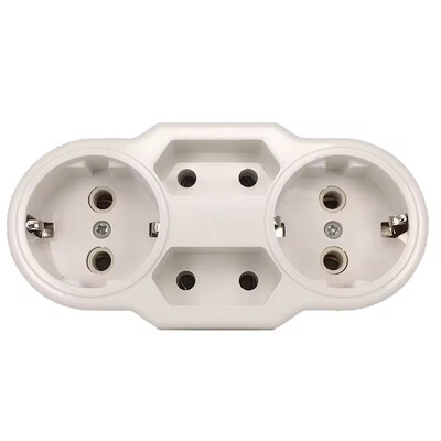 Europski utikač za pretvorbu 1 u 4 smjera EU Njemačka Standardna utičnica adaptera napajanja 16 A adapter za putno punjenje