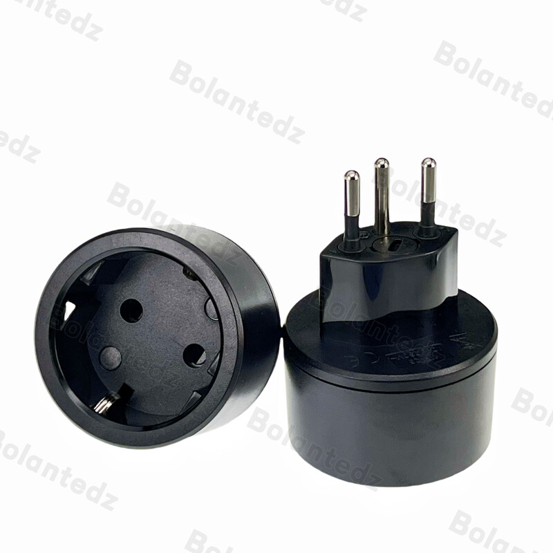 EU DE Njemačka utičnica 3-pinski adapter za švicarske utikače Ugrađeni švicarski adapter pretvarački utikač Švicarski utikači se okreću francuskim utikačima