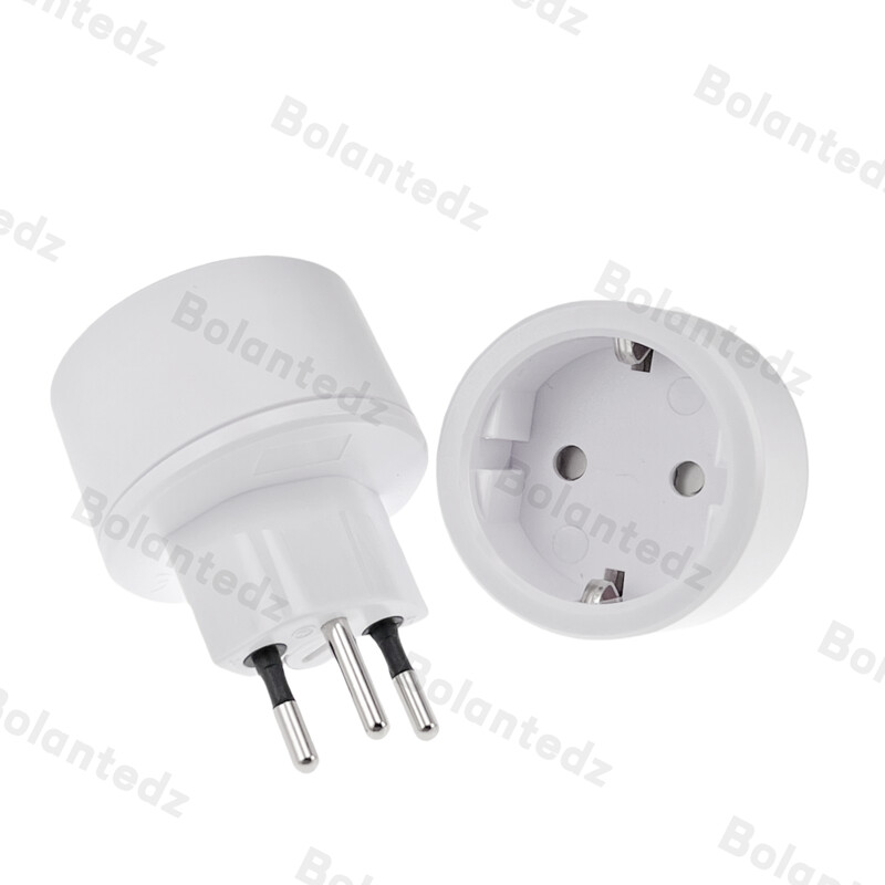 EU DE Njemačka utičnica 3-pinski adapter za švicarske utikače Ugrađeni švicarski adapter pretvarački utikač Švicarski utikači se okreću francuskim utikačima