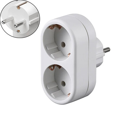 Bijela europska 2-smjerna 3-smjerna EU zidna produžna utičnica Njemačka Koreja Rusija Schuko utičnica pretvarača 16A 3500W tip E