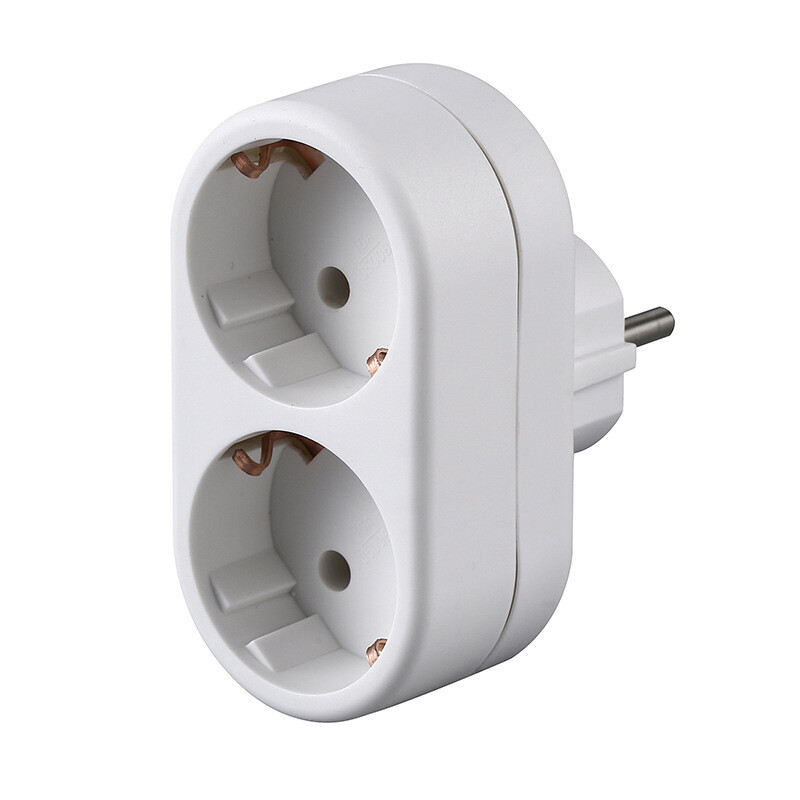 Bijela europska 2-smjerna 3-smjerna EU zidna produžna utičnica Njemačka Koreja Rusija Schuko utičnica pretvarača 16A 3500W tip E