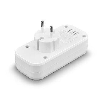 EU Plug Conversion Plug Многофункционален удължител на гнездото с 2 USB зарядни устройства Адаптер за множество изходи за дома/офиса Универсален контакт