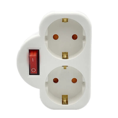 EU standardna pretvornička utičnica ON/OFF prekidač 16A 250V Francuska njemački stilski utikač 1 na 2/1 na 3 stazna bežična proširena utičnica CE