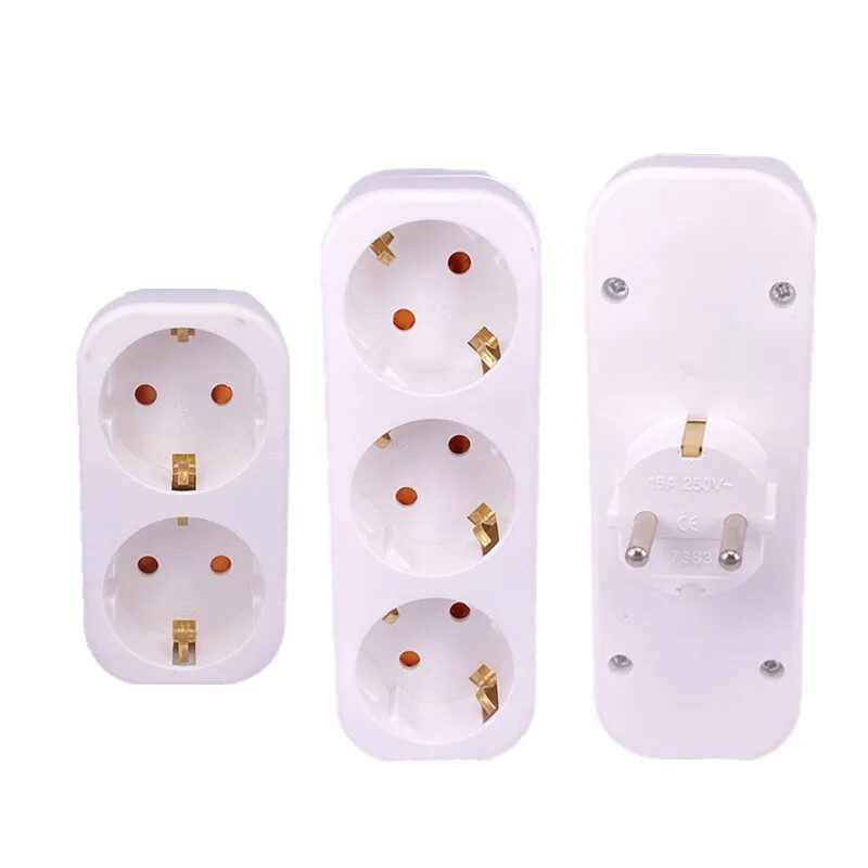 EU standardna pretvornička utičnica ON/OFF prekidač 16A 250V Francuska njemački stilski utikač 1 na 2/1 na 3 stazna bežična proširena utičnica CE