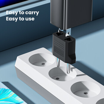 4.8MM/4.0MM EU Plug Adapter US to EU Plug Power Travel Adapters Електрически контакт Европа EU KR Korea Plug Converter Power Sockets