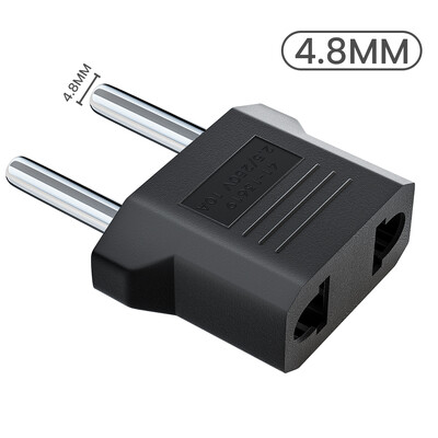 4.8MM/4.0MM EU Plug Adapter US to EU Plug Power Travel Adapters Електрически контакт Европа EU KR Korea Plug Converter Power Sockets