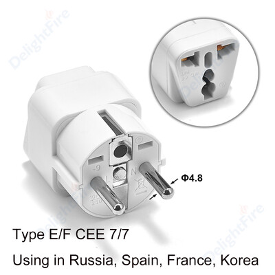 Univerzalni pretvarač EU utikača EU adapter 2 okrugle utičnice AU US UK CN u EU zidnu utičnicu AC 16A 250V putni adapter visoke kvalitete