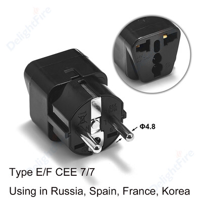Univerzalni pretvarač EU utikača EU adapter 2 okrugle utičnice AU US UK CN u EU zidnu utičnicu AC 16A 250V putni adapter visoke kvalitete